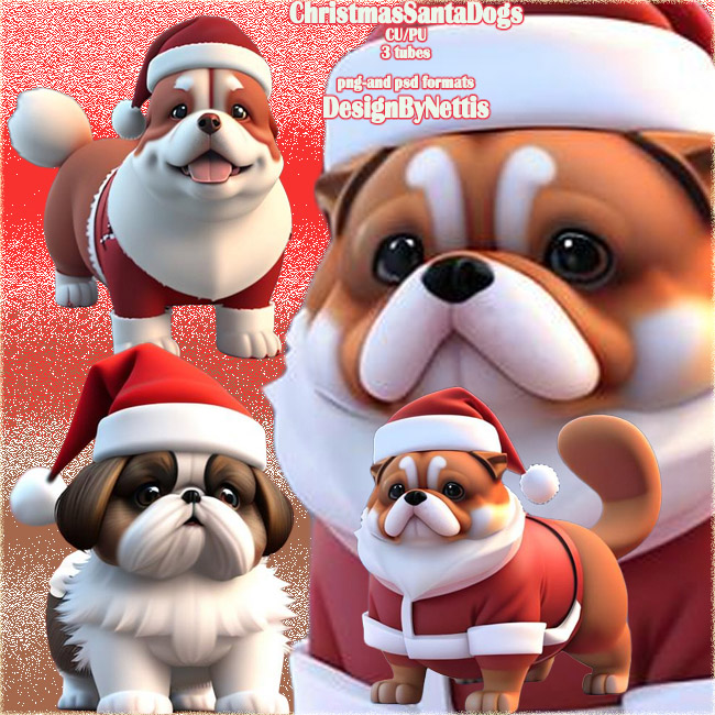 (image for) ChristmasSantaDogs