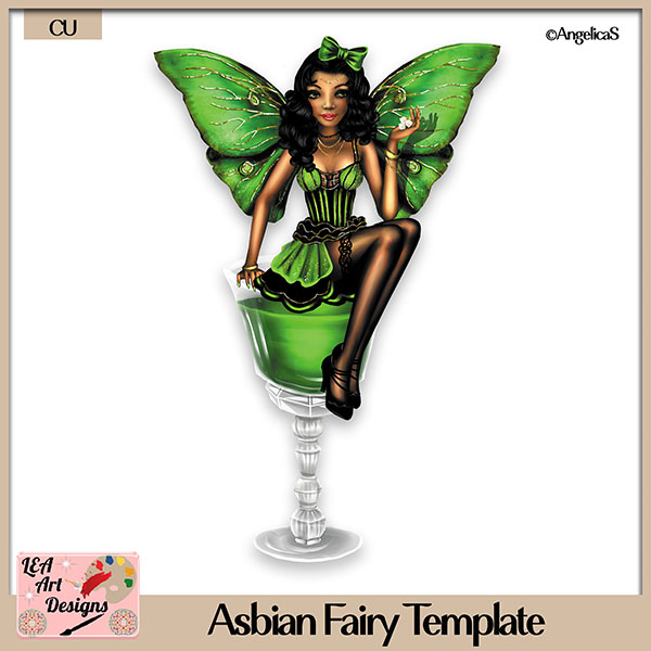 (image for) Asbian Fairy - Layered Template - CU