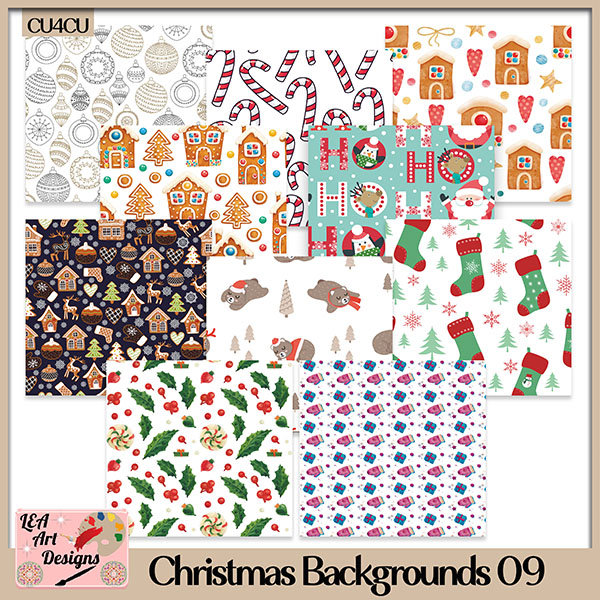 (image for) Christmas Backgrounds 09 - CU4CU - FS