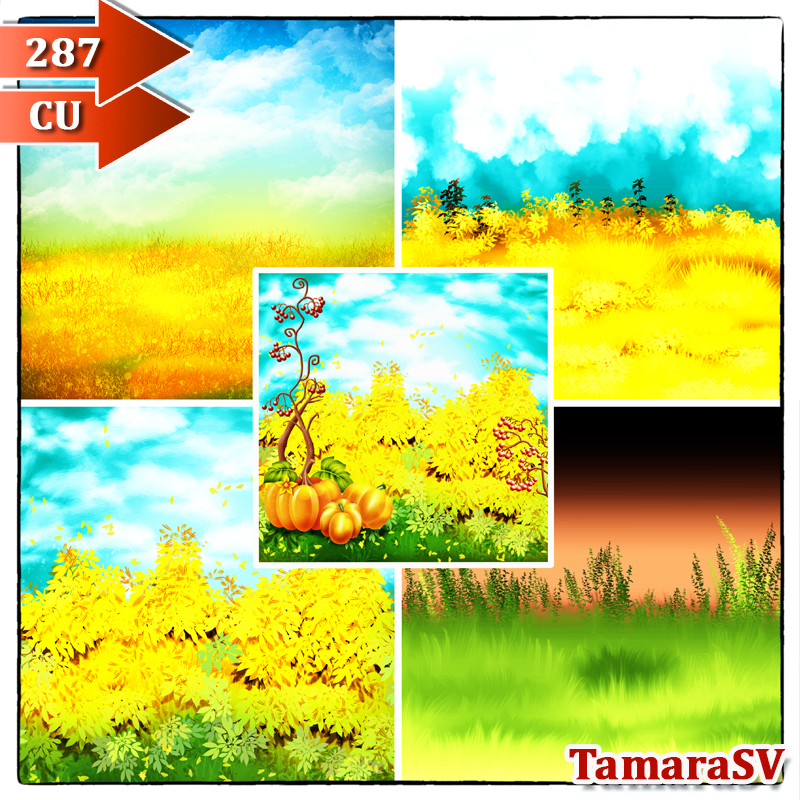 (image for) Autumn backgrounds CU 287