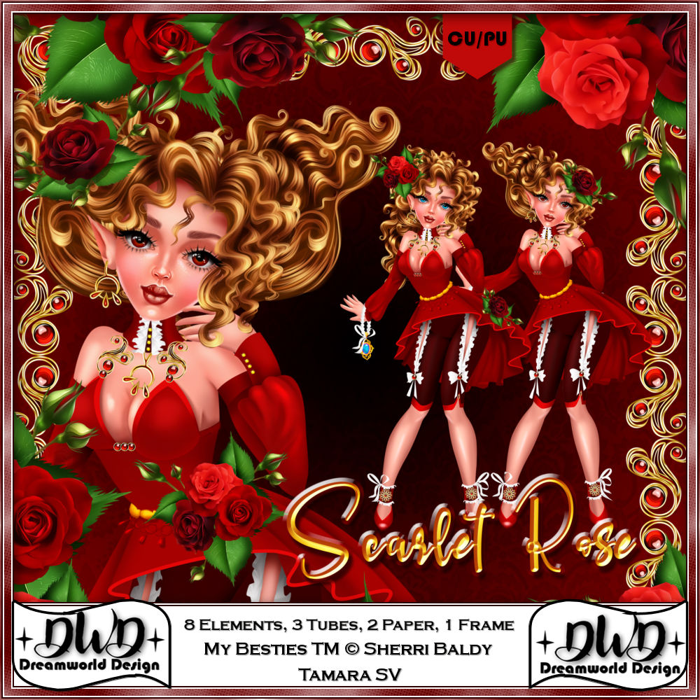 (image for) Sherri Baldy *Scarlet Rose*