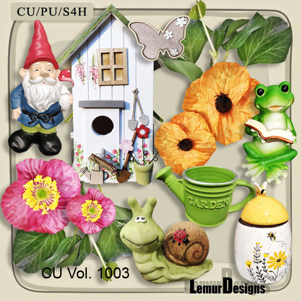 (image for) CU Vol. 1003 Spring Garden by Lemur Designs