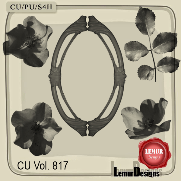 (image for) CU Vol. 817 Floral Brushes